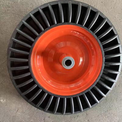 China Solid PU Foam Wheel 15*3''Garden Family Tool Quipment Wheelbarrow Wheel en venta