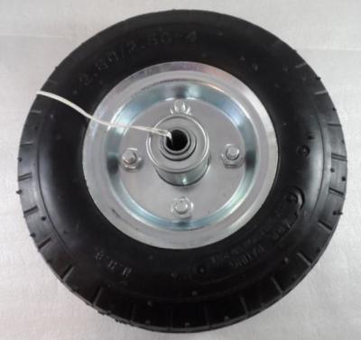 China 8 inch 2.50-4 small pneumatic inflatable trolley wheel 2.80/2.50-4 Rubber Wheel Te koop