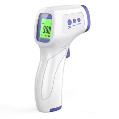 China White Infrared Non Contact Forehead Thermometer With Fever Alarm And LCD Display for sale