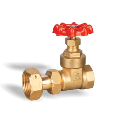 China General hot sale DN15 DN20 with brass union gate valve for water meter for sale