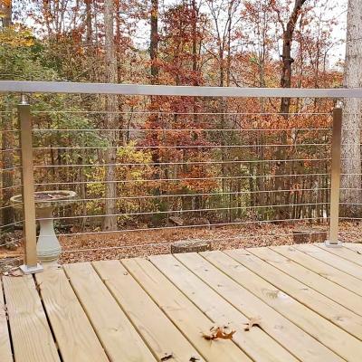 China Contemporary Accept Custom All Kinds Of Stainless Steel Cable Wire Rope Railing Fences Easy Installation for sale