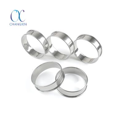 China Sustainable Cutter Donut Custom Double Rolled Stainless Steel Donut Baking Cutter for sale