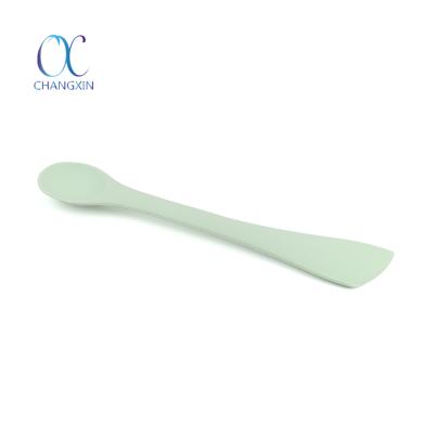 China Viable 2 IN 1 Double Pointed Spoon & Spatula Silicone Cooking Sprinkle Spatula for sale