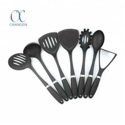 China Eco-Friendly Sustainable TPR Handle Kitchen Accessories Nylon Tool Kit 7pcs for sale