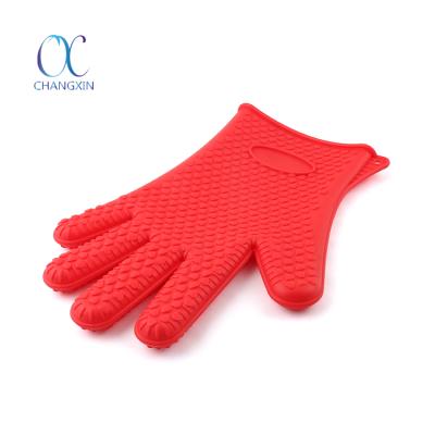 China Kitchen Oven Barbecue Food Grade Heat Resistant Kitchen Cooking Gloves Silicone Autoclave Gloves for sale