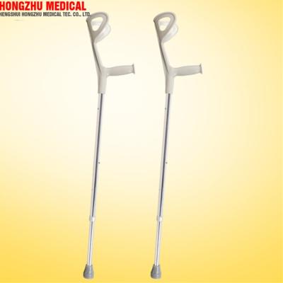 China Lightweight Rehabilitation Products Aluminum Elbow Crutches Sticks Forearm Cane For Disabled for sale