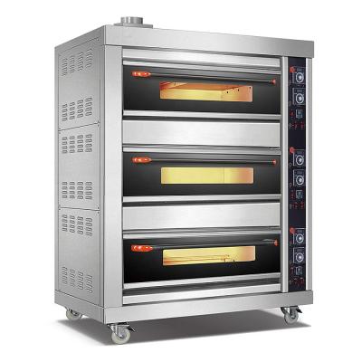 China Commercial Bakery Catering Equipment 6 Layers Bread Comercial Gas Pizza Oven for sale