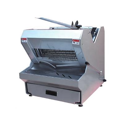 China Counter Top Commercial Supply Electric CE Certificated Stainless Steel Commercial Bakery 35pcs Bread Slicer Machine for sale