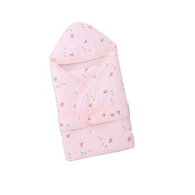 China Reusable Cotton Wrapping Active Newborn Cotton Cloth Blanket Baby Wrap Cute Pattern Covering Newborn Wrap Blanket for sale