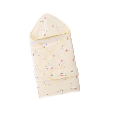 China Active Baby Cotton Thin 100% Cotton Filling Wrap Hood Baby Blanket Newborn Wrap Blanket Blanket for sale