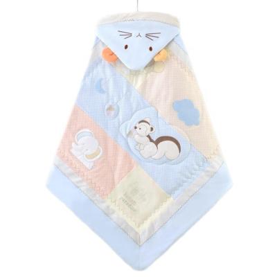 China Thermostatic Wrapped Blanket Breathable Newborn Baby Cotton Padded Removable Thick Wrap Blanket for sale