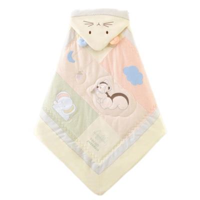 China Breathable Thermostatic Removable Dual Use Baby Blanket Cotton Toddler Thick Wrap Blanket for sale