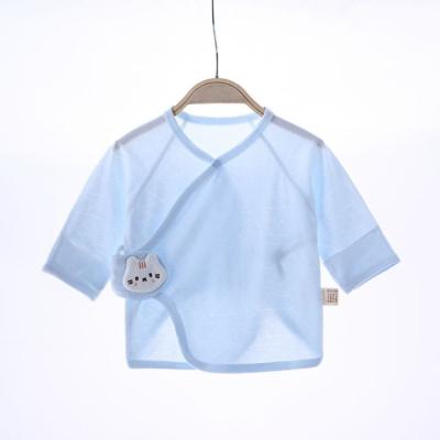 China Breathable Newborn Infant Baby Romper Summer Clothing Short Sleeve Bamboo Top for sale