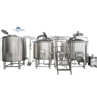 China Hotels 500L Liters Beer Brewing Equipment Turnkey Project for sale