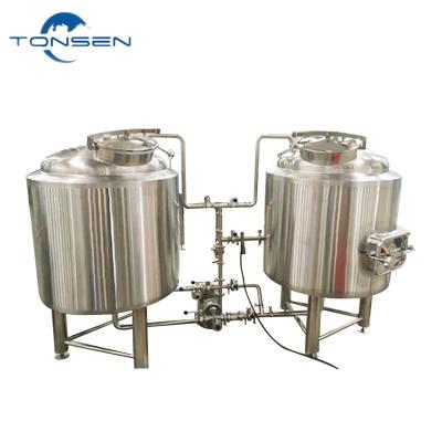 China 300L Hotels Beer Equipment 2 Vessels in 3 Brewhouse Bodies for sale