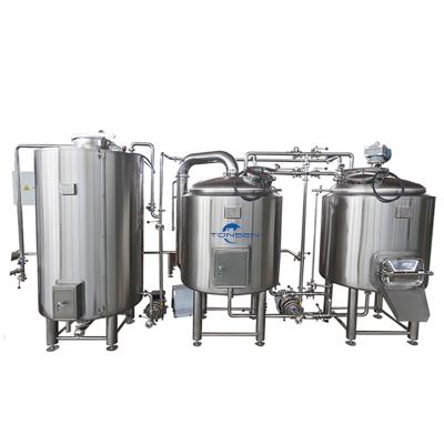 China Brewpub Beer Brewery Restaurant Small Brewing System 200L 300L 500liter Beer Brew Machine Home Brewery Equipment With Control System for sale