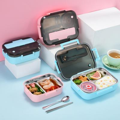 China Wholesale Cool Keeping School 3/4/5 Compartment Stainless Steel Food Warmer Lunch Box For Child/Student/Office Worker for sale