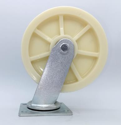 China Industrial Caster 8 Inch Swivel Thread Stem TPR Medium Duty Single Bearing Caster For Furniture Machinary for sale