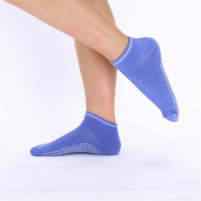 China QUICK DRY custom logo cotton polyester yoga non slip rubber socks pop up gym yoga sport socks for sale