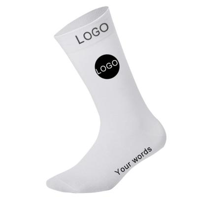 China JL50-Wholesale QUICK DRY custom logo sport socks and durable cushion bottom for crew men custom socks for sale