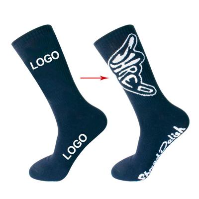 China Logo Mens Women Kids Crew Sports Cushioned Socks QUICK DRY Custom Made Compression Brand Socks for sale