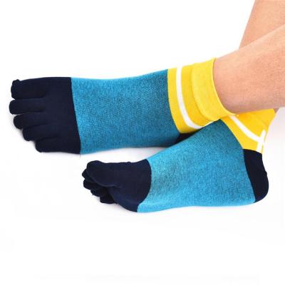 China JL271- Custom Fashion QUICK DRY Cotton Men's Five-Toe Robe Socks and Gym Sports Crew Socks for sale