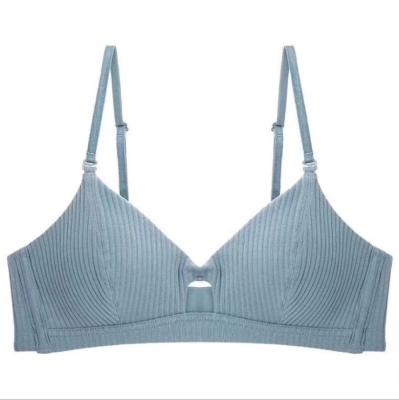 China Antibacterial New Design Adjustable Comfortable Padded Bra Triangle Sponge Bra For Women for sale