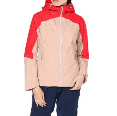 China Sale Women's Outdoor Jacket Shell Fabric Polyester Fashion Windproof Waterproof Full Warm Soft Hooded Zipper Lightweight Jacket for sale