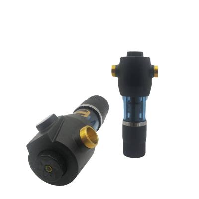 China 2021 New 1800g 40Micron Brass Whole House Household Spin Down Sediment Water Filter With Meter for sale