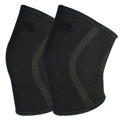 China Durable And Comfortable Weightlifting 5mm 7mm Strong Neoprene Knee Sleeve For Supporting The Knee for sale