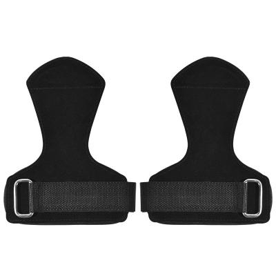 China Durable Fitness Weight Lifting Pull Up Leather Palm Grips Gym Hand Pads Guard for sale