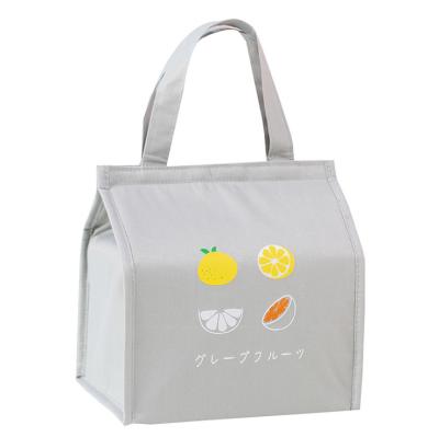 China Waterproof Promotional Custom Printed Disposable Nonwoven Tote Lunch Thermal Insulated Food Aluminum Foil Seafood Deliver for sale