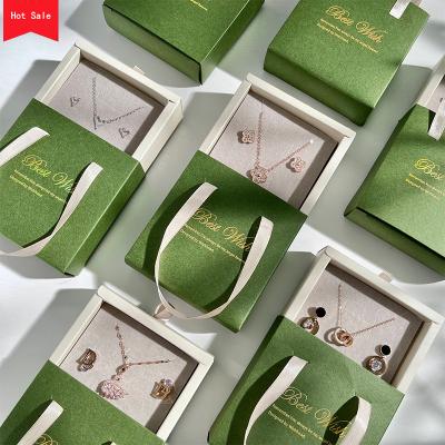 China Packaging Jewelry Packaging Box Cardboard Jewelry Set Box Ring Earrings Necklace Bracelet for sale