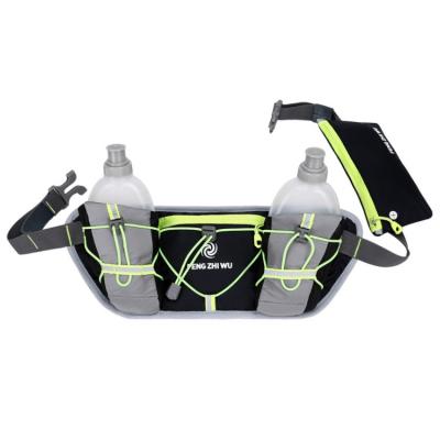 China Water Proof Factory Wholesale Multifunctional Fanny Pack Nylon Chest Waist Double Kettle Bags Custom Logo for sale