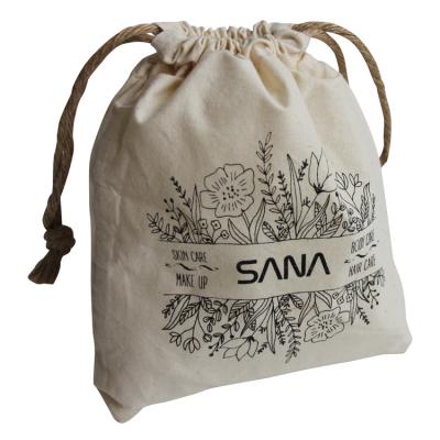 China Recyclable Cotton Canvas Color Drawstring Pouch Packaging Supply Bag for sale