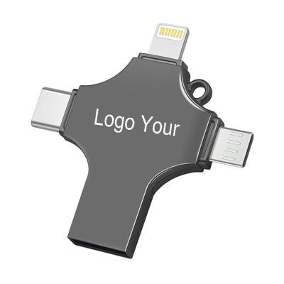 China Metal Customized Logo 64gb OTG Usb Truck 128gb Flash Drive 8gb 4 In 1 USB 3.0 Memory 3.0 Stick 16gb Custom Type for sale