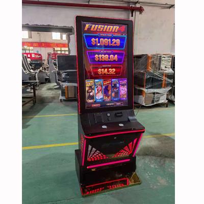 China Vertical Metal+acrylic+plastic Screen Slot Machine Jackpot Video Slot Game Cabinet With Bill Acceptor For Sale for sale