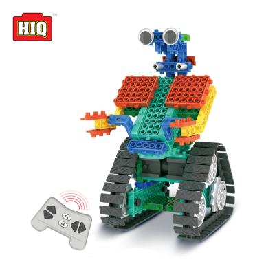 China Funny Educational Toy 2 In 1 RC Plastic Blocks Kids Educational Toy Robot for sale