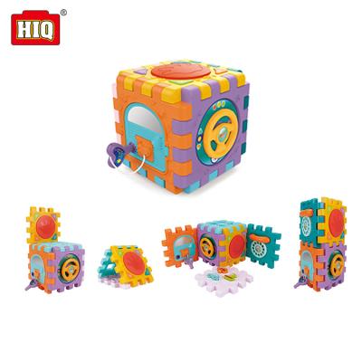 China Wholesale Multifunctional ABS Toys Block Kids Education Toy Cube Shape Color Sorter For Baby for sale