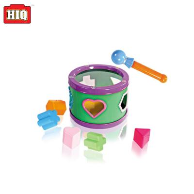 China Plastic Shantou Chenghai Toy Factory Funny Drum with Blocks for Baby Play for sale