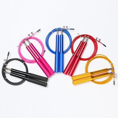 China Plastic Chinese Made Hot Selling Custom Length Colorful Steel Wire Rope Jumping Speed ​​Training for sale