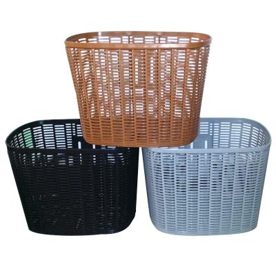 China 2023 Innovative Plastic Bike Basket Durable Eco-Friendly Delivery Products Bikes With Carrier Baskets for sale