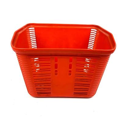 China Durable Direct Wholesale Vintage Plastic Basket Good Quality Waterproof Square Bicycle Basket for sale