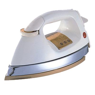 China Household Ladies 220v 1000w Gold Heavy Electric Dry Iron With Automatic Temperature Control for sale