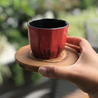 China High Quality Sustainable Japanese Style Luster Products Tea Ceramic Coffee Mug Without Handle for sale