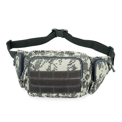 China Hip-hop Wholesale Fashion Military Waterproof Logo Outdoor Custom Camouflage Waist Bag for sale