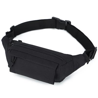 China Custom Camouflage Fanny Pack Outdoor Sports Bag LOGO Waterproof Waist Bag Fashion Tactics for sale