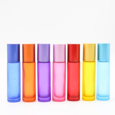 China 1ml 2ml 5ml 10ml mini roller essential oil cosmetic glass vials for aromatizador wholesale for sale