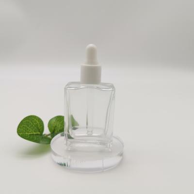 China Manufacturer Cosmetic Supply Empty Glass Vials Screw Cap With Dropper Wholesale for sale