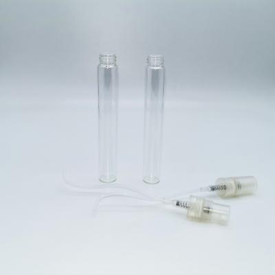 China Wholesale High Quality Cosmetic Transparent Empty Perfume Pump Spray 5ml Clear Glass Bottle Sample for sale